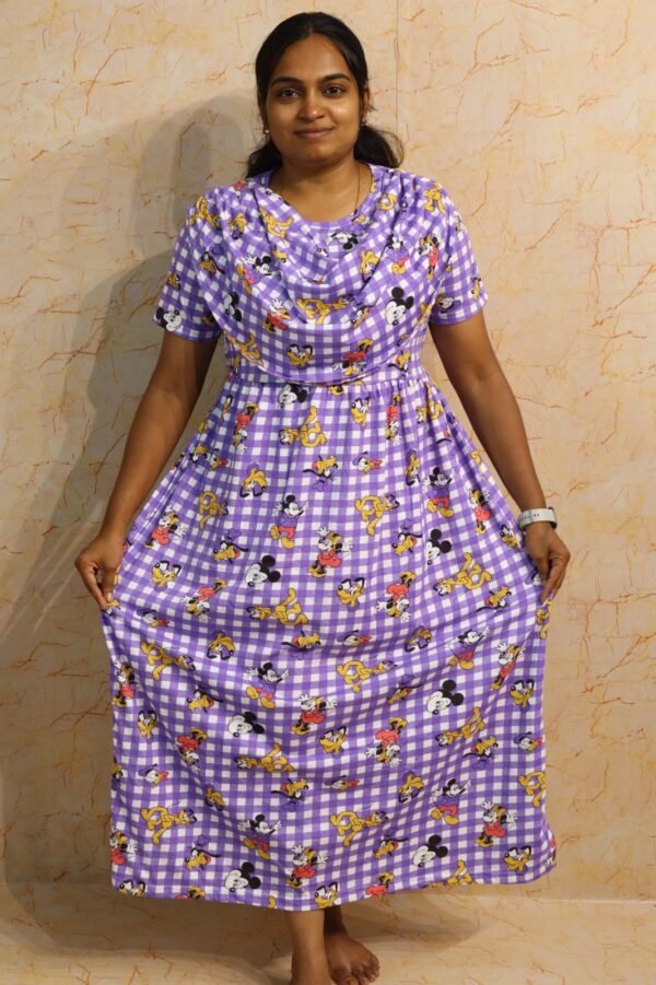 Non Feeding-Shawl-Lavender Mickey Mouse