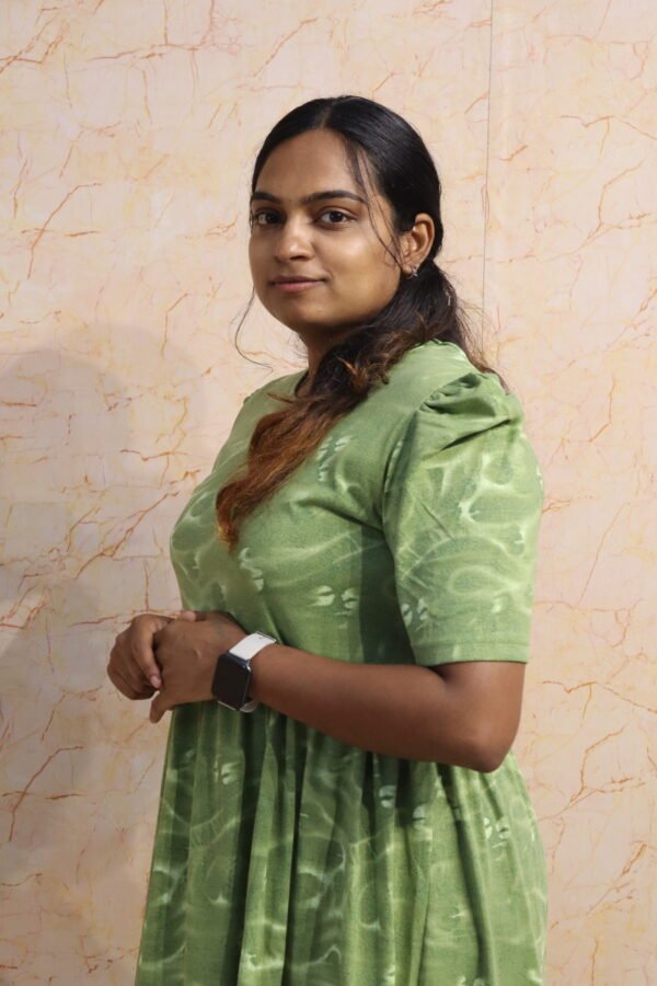 Non Feeding-Puff Sleeve-Green Dye&Dye
