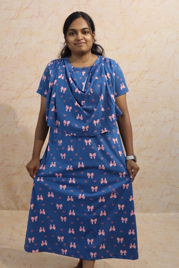 Feeding Shawl - Blue