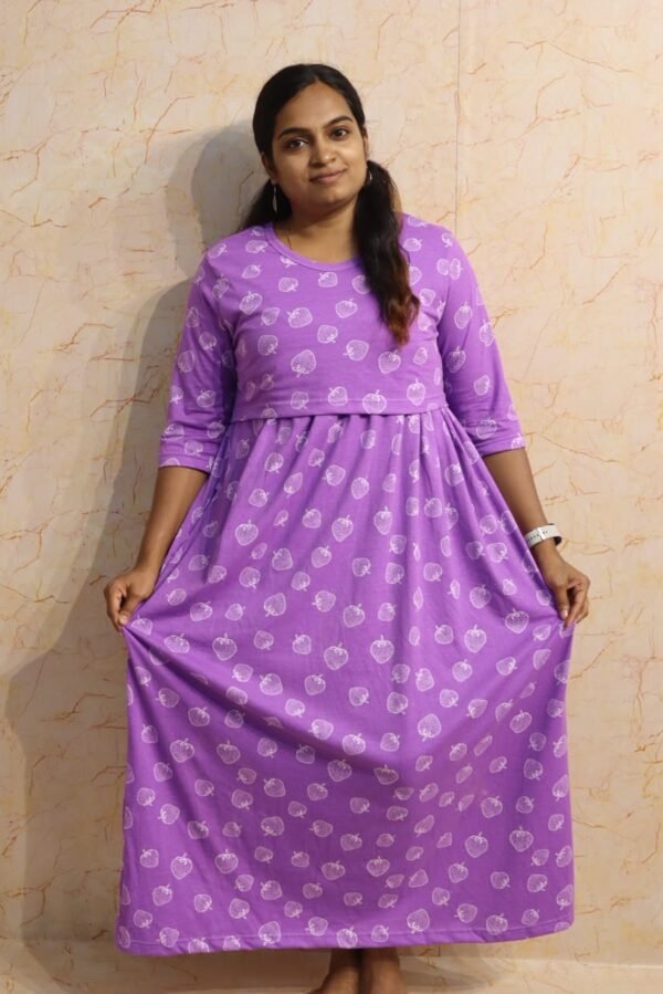 Feeding 3/4 Sleeve - Lavender