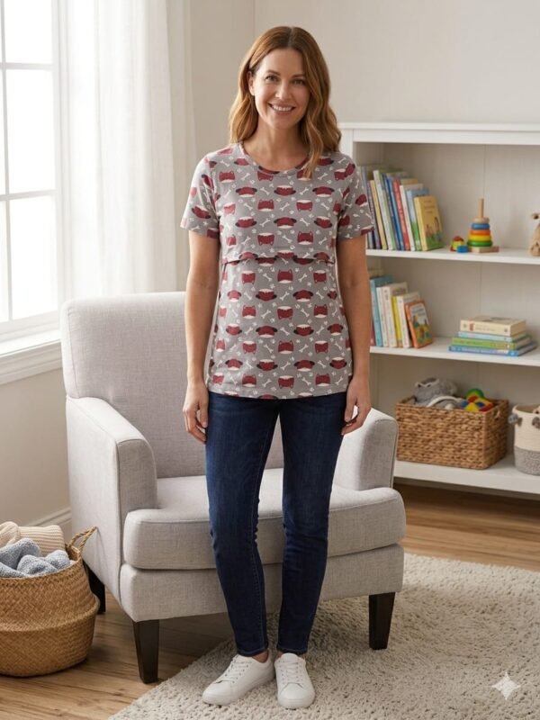 Feeding T- Shirt - Grey