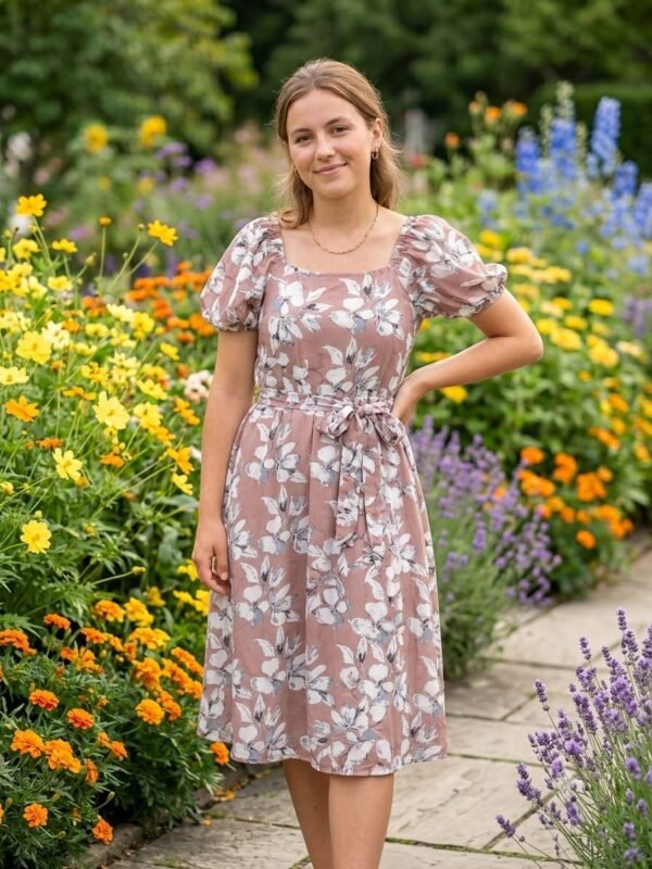 G-Frock-Brown Western Top