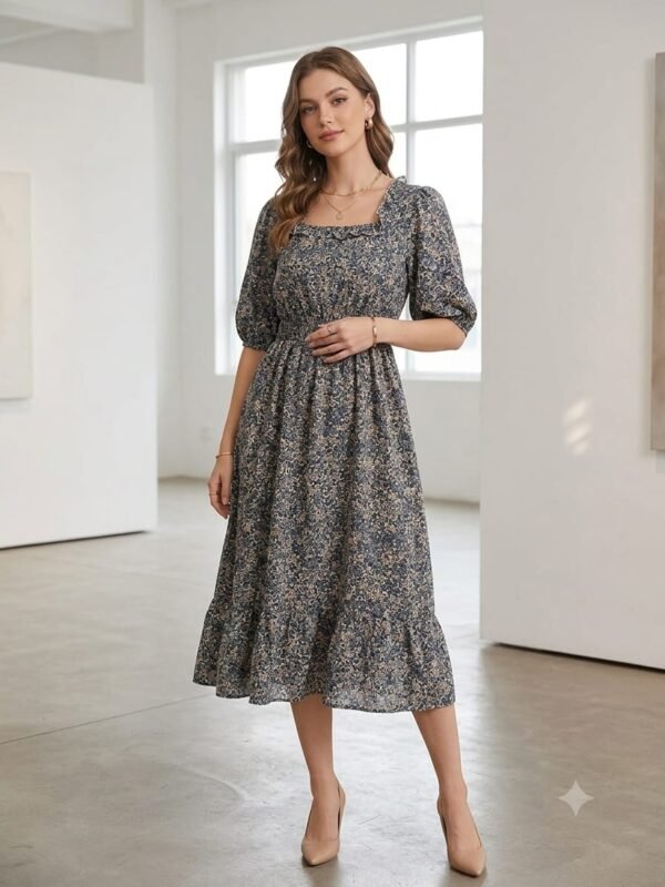 G-Frock Top-Green-Western Top