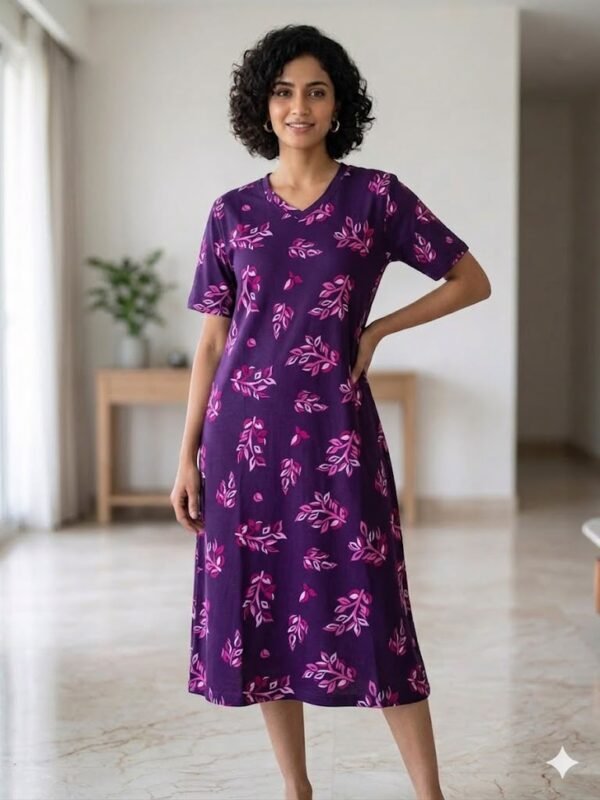 Long Polo-Purple Flower