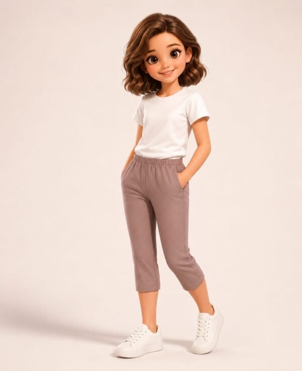 Calf Length Pant- Light Brown