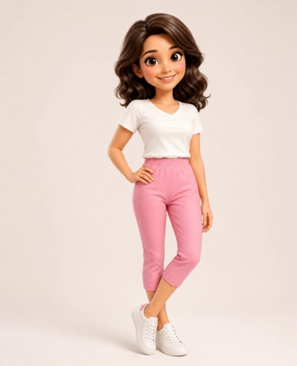 Calf Length Pant - Pink