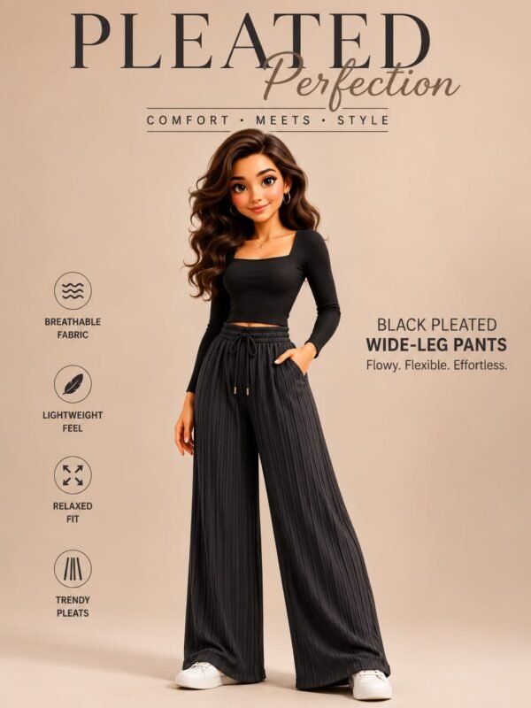 Spring Palazzo -Black