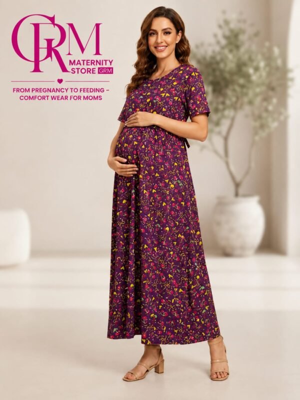 Maternity Maxi Dress for Pregnant Women | Comfortable Pregnancy & Nursing Wear