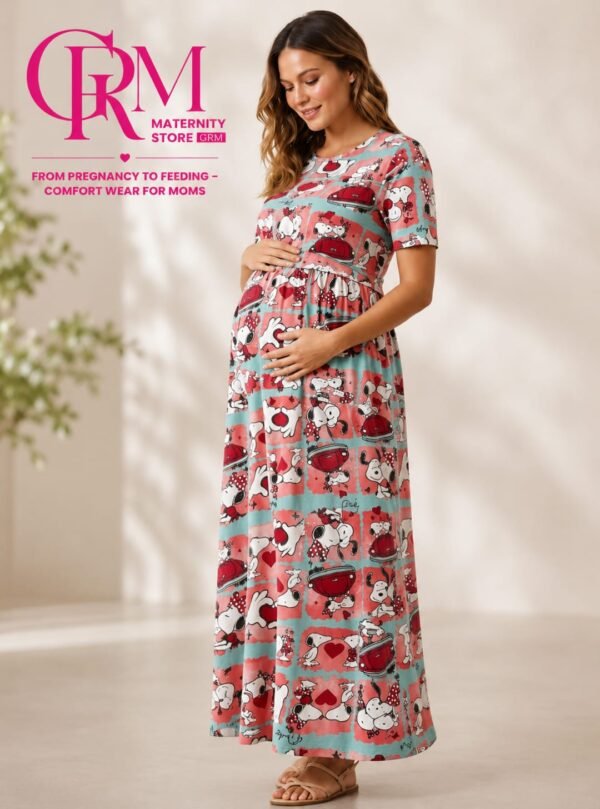 Maternity Maxi Dress for Pregnant Women | Comfortable Pregnancy & Nursing Wear