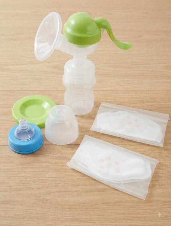 Mee Mee manual breast pump  | Manual Breast Pump with Milk Collection Bottle & Storage Bags | Breastfeeding & Nursing Essentials