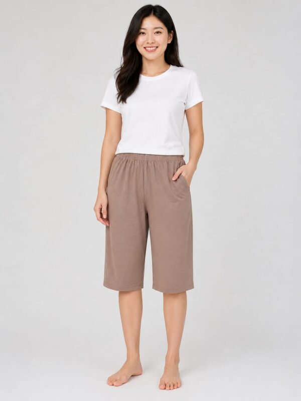 Women’s Cotton Capri Pants | Comfortable Knee-Length Lounge & Casual Wear