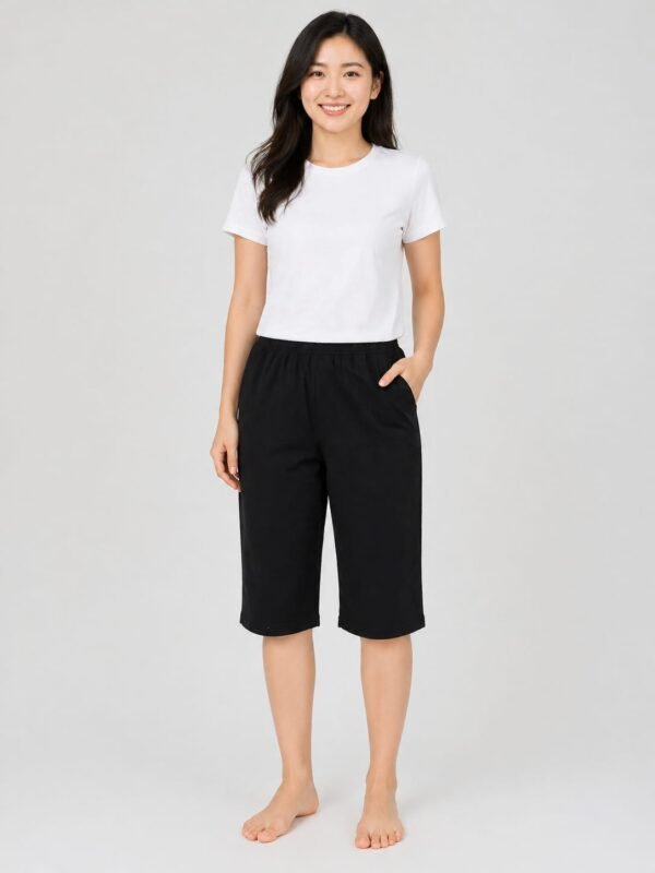 Women’s Cotton Capri Pants | Comfortable Knee-Length Lounge & Casual Wear