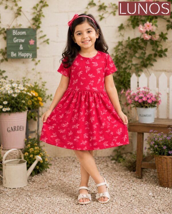 Kids Frock - Red Ribbon