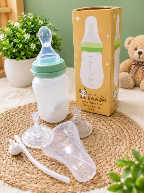 3 in 1 BPA Free Silicone Baby Feeding Bottle